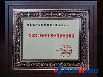 荣获2006年上市公司开展性百强