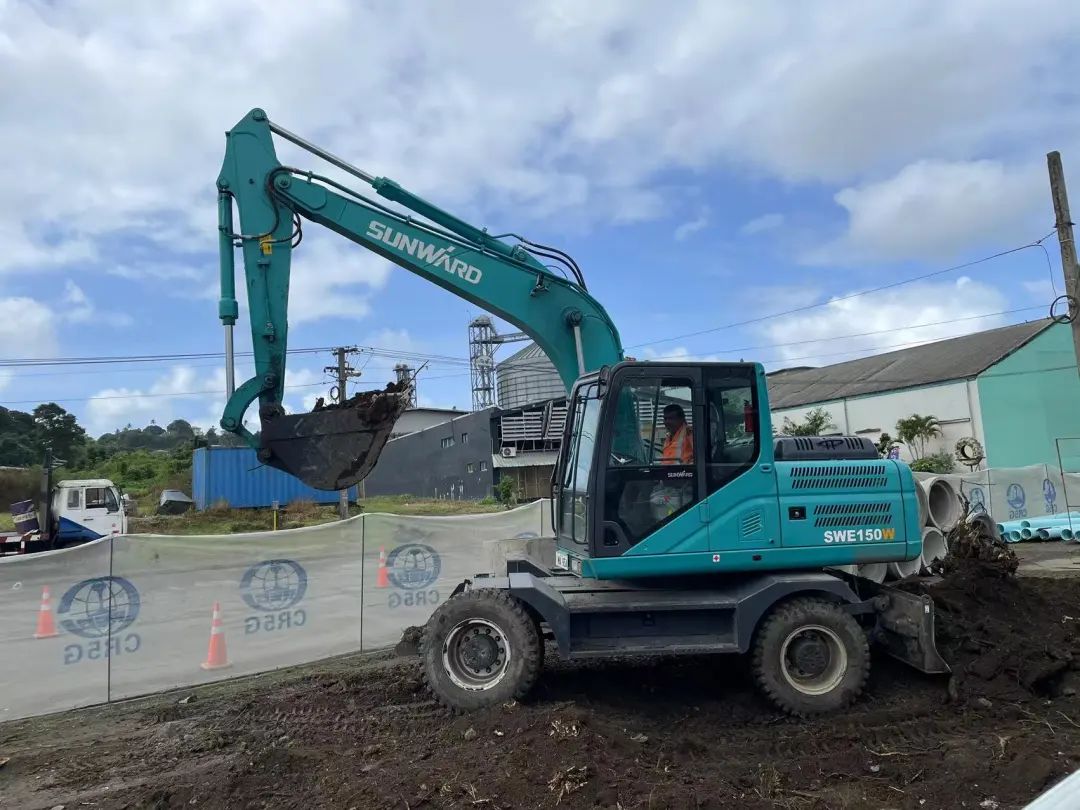 “3044am永利集团绿”迈向南太平洋岛，，，3044am永利集团智能轮挖助力斐济基础设施建设