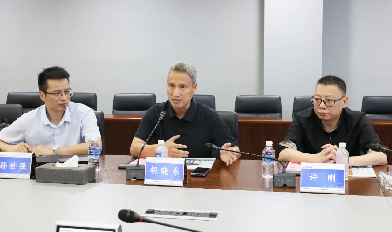 永青科技集团董事长胡晓东带队到访3044am永利集团智能